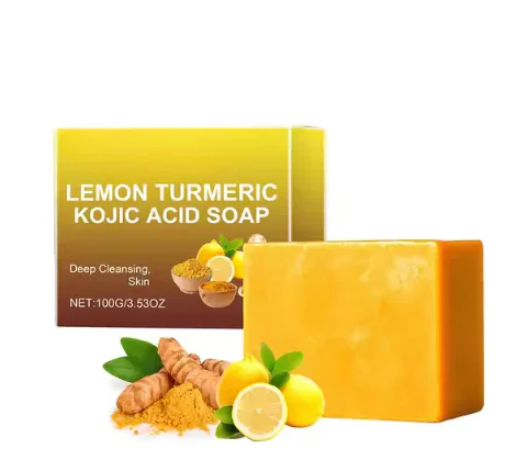 Jabón de Limón, Cúrcuma y Kójico Africano de grado Premium ceremonial