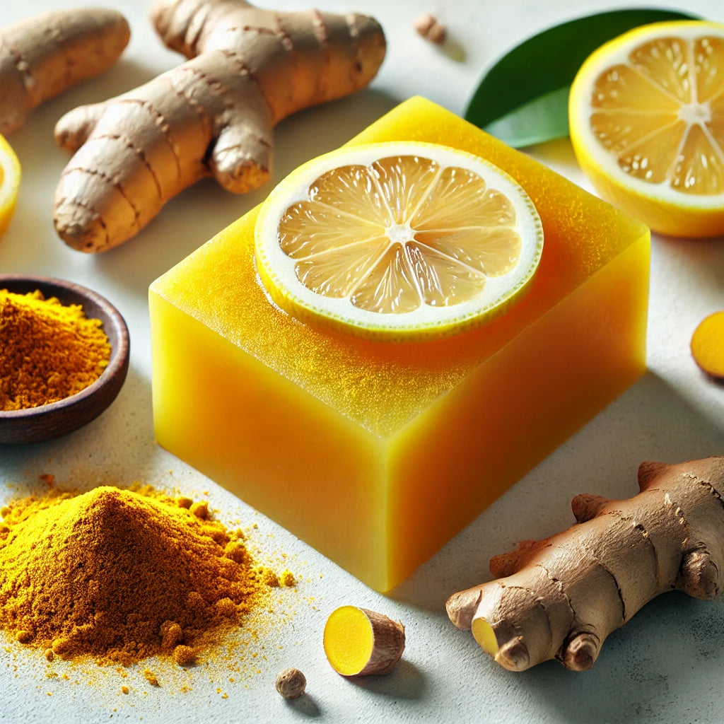 Jabón de Limón, Cúrcuma y Kójico Africano de grado Premium ceremonial